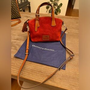 Dooney & Bourke Suede Satchel (Red)